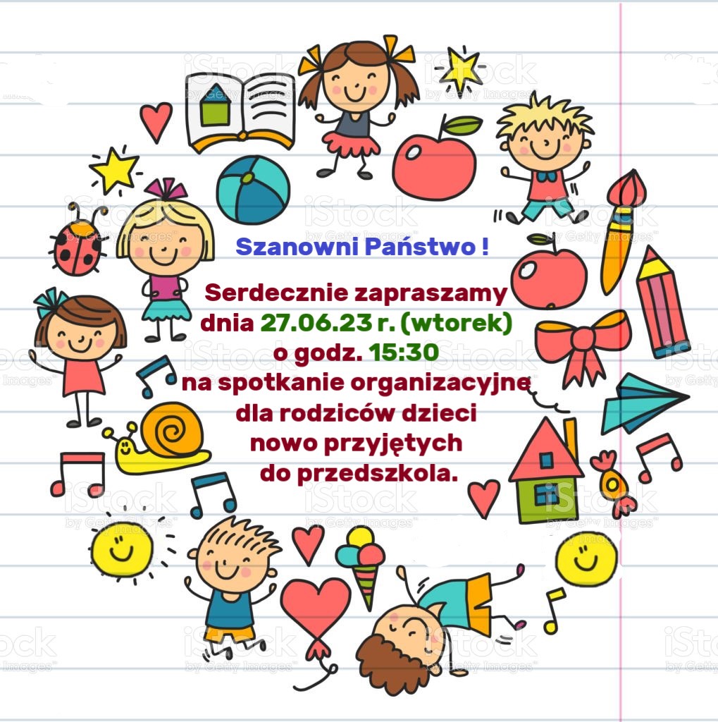 Spotkanie organizacyjne dla rodzic&oacute;w nowo przyjętych dzieci 