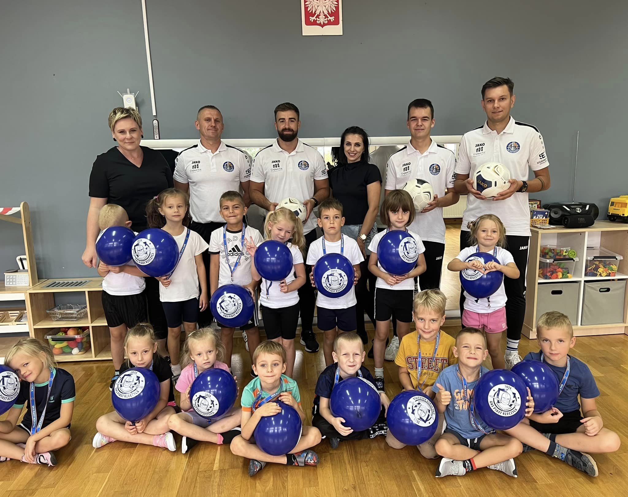 piłkarze w przedszkolu