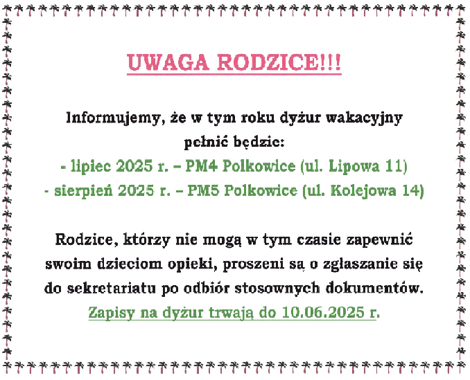 Dyżur wakacyjny