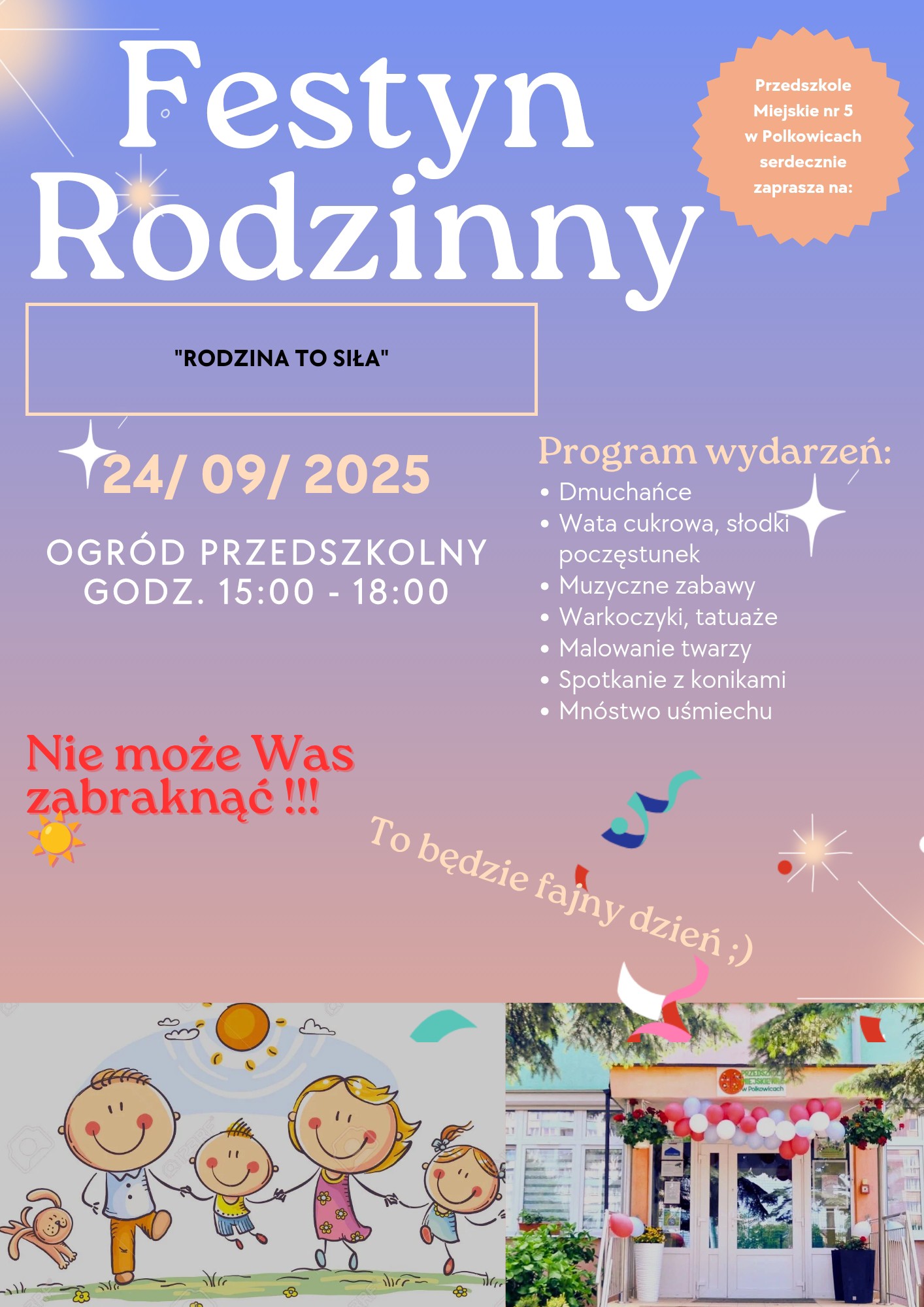 Zaproszenie na Festyn Rodzinny