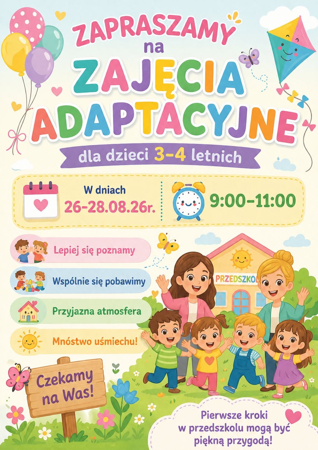 Zapraszamy na zajęcia adaptacyjne