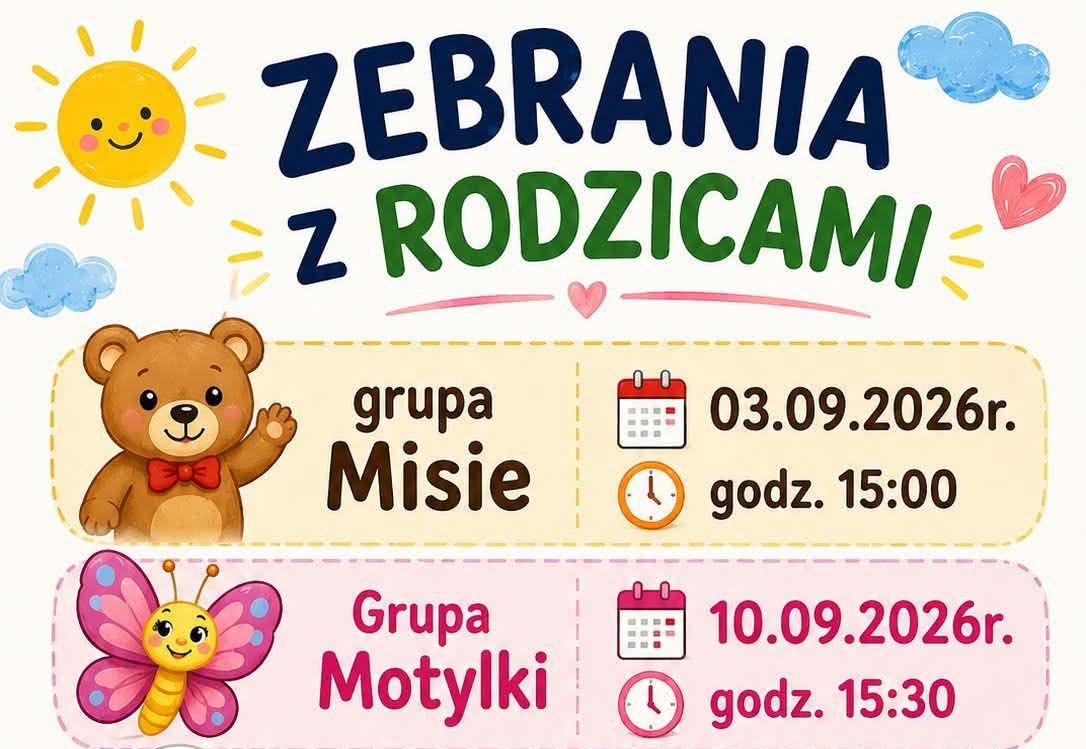 Zapraszamy na Zebranie z Rodzicami